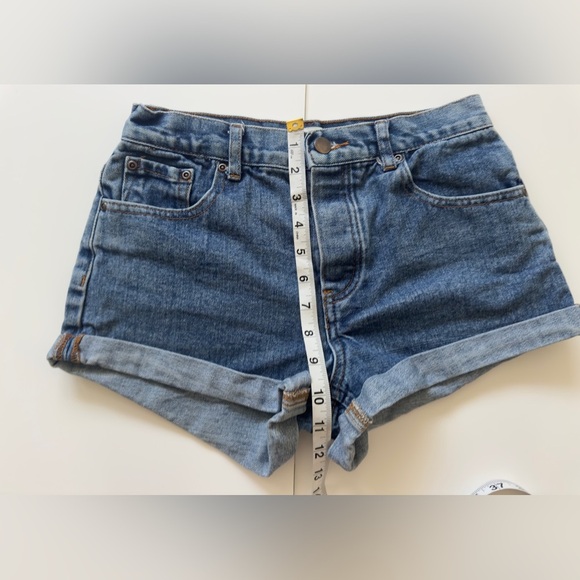 Forever 21 Blue Jean Shorts with Peace Sign ☮️ ✌🏼 - Picture 6 of 6